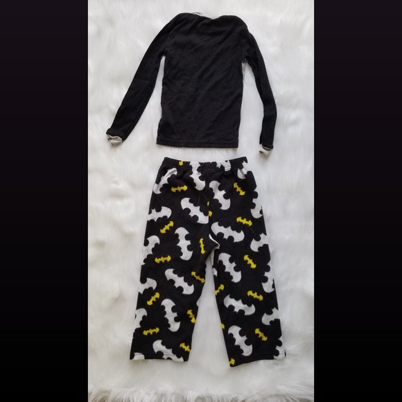 Justice League Batman Long Sleeve Pajama Set 4T - Picture 3 of 3